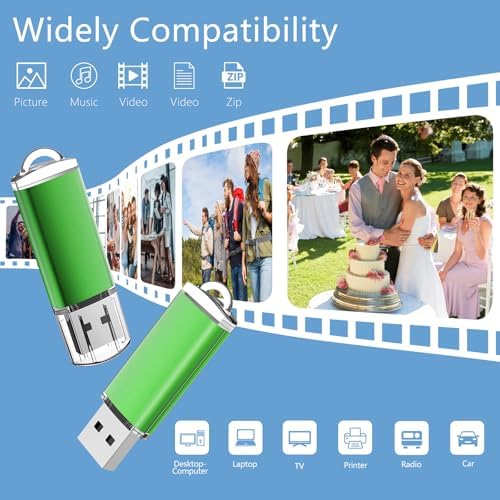 EASTBULL 32 GB USB Flash Drive 10-Pack – High-Speed USB 2.0 Portable Storage Solution for Effortless Data Backup and File Transfers, Sleek Black Design for Professionals and Students