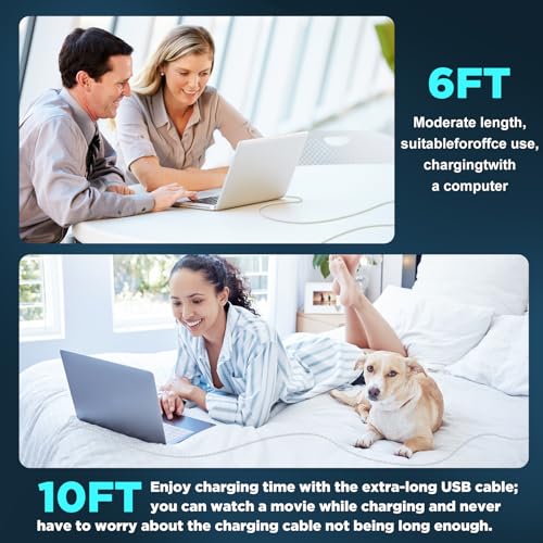 Car Carplay Cable for iPhone 16 15 Pro Max Plus,4Pack [2×3.3FT+2x6FT] Apple USB A to USB C Cable for iPhone 16 15 Pro Max Car Charger Cord Fast Charging Cable for iPad Pro 13/12.9/11/Air – Enhanced Compatibility and Speed