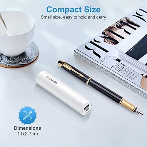 Ultra-Fast 5000 m Ah Portable Power Bank – Compact Energy QC Charger with 5 V/2.4 A Output & USB-C Input, Compatible with i Phone, Samsung Galaxy & More – Sleek Design for On-the-Go Power Solutions