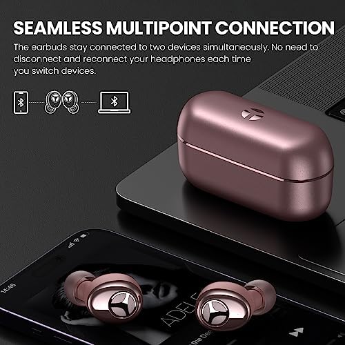 Elevate Your Sound Experience with TRANYA T6 Wireless Earbuds – Featuring Qualcomm apt X Adaptive Audio, CVC 8.0 Noise Cancellation, and Multipoint Bluetooth Connectivity for Ultimate Versatility, Plus IPX5 Waterproof Design Perfect for Active Lifestyles and Customizable Sound Profiles