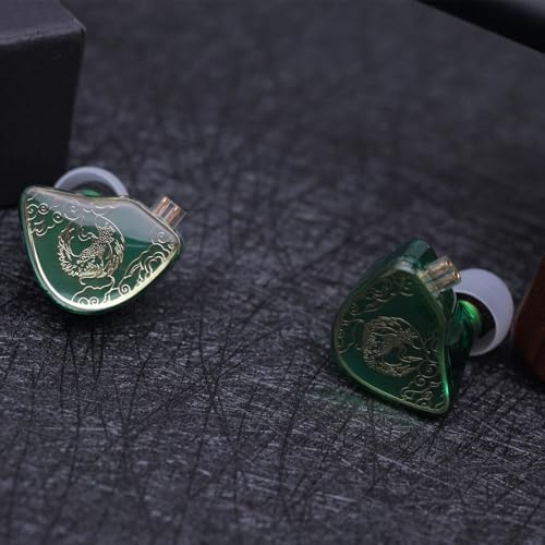 FAAEAL TANGZU Wan’er S.G Hi-Fi Earbuds – Premium Audiophile In-Ear Monitors Featuring 10 mm Dynamic Drivers for Enhanced Audio Clarity, Ergonomic Comfort Fit, Detachable 2-Pin Cable for Customization, Stylish Mixed Color Design, and Integrated Microphone for Effortless Hands-Free Calls and Versatile Listening Experiences