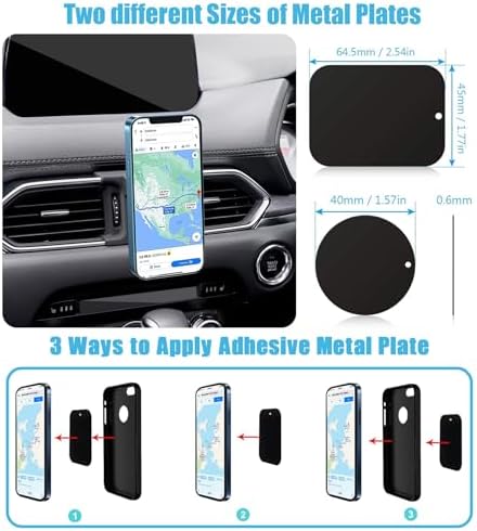 Mazda CX-5 Magnetic Phone Holder (2017-2024) – Premium Air Vent Mount for i Phone 16/15/14/13/12 Pro Max & All Smartphones – Effortless Installation, Optimal Compatibility, and Enhanced Safety for Hands-Free Navigation