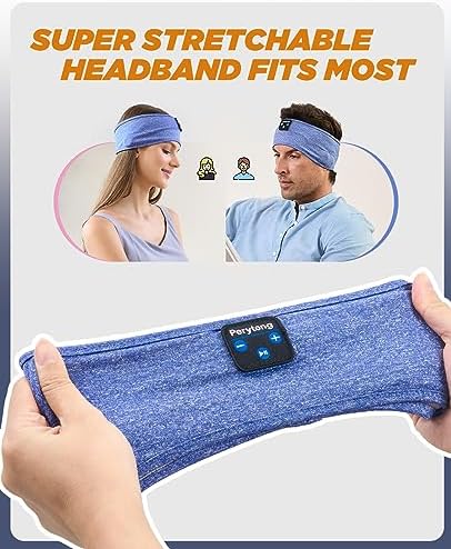 Perytong Wireless Bluetooth Sports Headband Headphones – Ultimate Comfort & Crystal-Clear Sound for Sleep, Yoga & Jogging – Perfect for Insomnia Relief, Meditation, and Easy Device Pairing