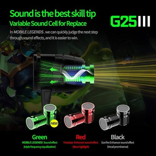 G25 High-Fidelity Gaming Earphones with Adjustable Microphone – In-Ear Noise Isolation Headset for Unmatched Audio Clarity – Ideal for PC, Console & Mobile Gaming – Ergonomically Designed for Comfort During Extended Play Sessions and Enhanced Team Communication