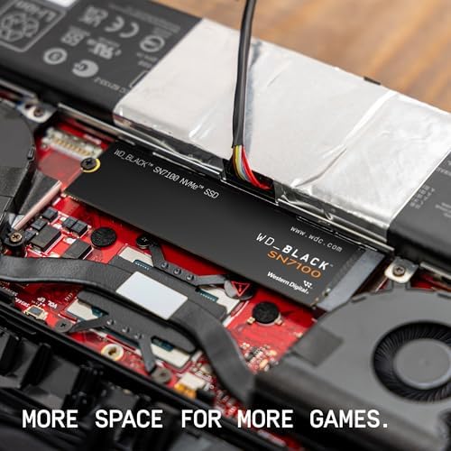 Unlock Epic Gaming Performance with WD_BLACK 500 GB SN7100 NVMe SSD – Blazing Fast Gen4 PCIe Drive for Seamless Gameplay at Up to 6,800 MB/s – Compact M.2 2280 Design for Enhanced Compatibility and Reliability – Elevate Your Gaming Rig Now!