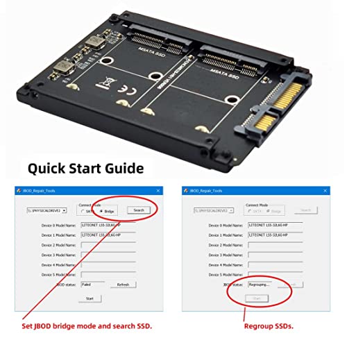Chenyang Dual Function MSATA SSD JBOD Adapter with USB C 2.5″ Hard Drive Enclosure – Unmatched Speed and Versatility for Enhanced Storage Solutions