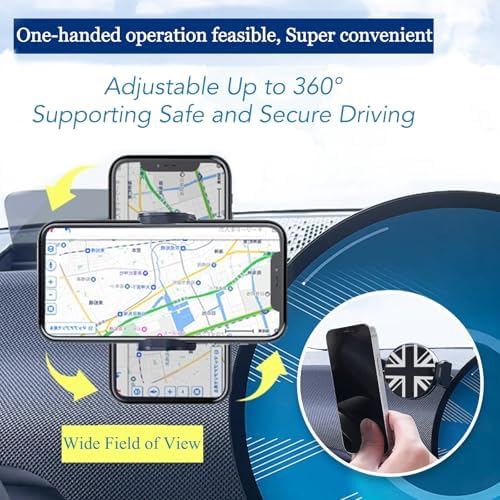 Upgrade Your Mini Cooper with the Persevere Car Phone Holder: Wireless Auto-Open/Close Charging for Circular Displays, Perfect Fit for 4-6.9” Smartphones, Enhanced Compatibility with F65, F66, J01, J05, F01 Models, Effortless Access and Fast Charging for Safe Navigation