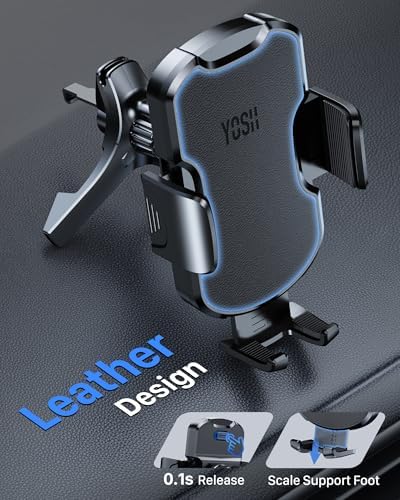 Premium Car Vent Phone Mount for Mercedes Benz & Mini Cooper – Elegant Design for Enhanced Compatibility with Big Phones and Thick Cases – Effortless Installation and 360-Degree Rotation for Safe Navigation – Elevate Your Driving Experience with Luxury Automotive Accessories