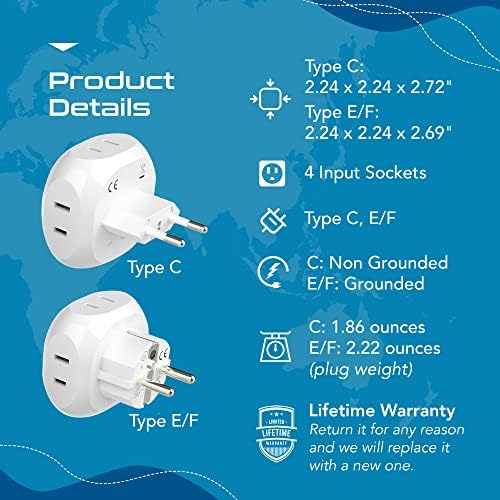 Ultimate Compact Travel Power Adapter for UK & Ireland – Dual USB & USB-C Fast Charger with 3.1 A Output – Type G Plug Converter for Seamless Global Connectivity in Hong Kong, England, Dubai, and Saudi Arabia – Safe, Efficient Design for Smart Travelers