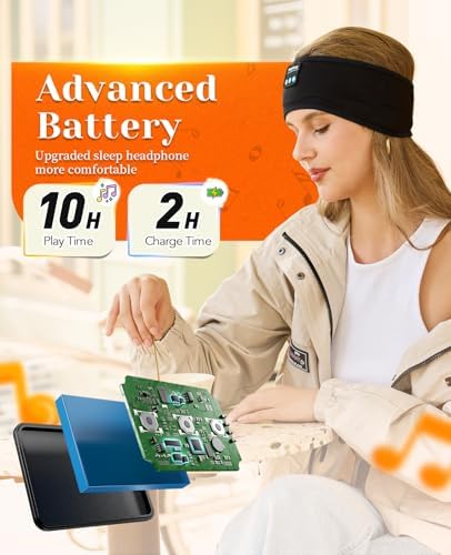 Ultimate Bluetooth Sleep Headphones with Adaptive Headband – Wireless Earbuds for Supreme Comfort & High-Definition Sound Quality – Perfect for Yoga, Fitness, and Serene Sleep – Thoughtful Gift Choice for Any Occasion, Effortless Connectivity & Multifunctional Design