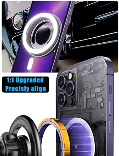 Mag Safe Magnetic Car Phone Holder for Toyota Highlander 2020-2023 | Universal Air Vent Mount for i Phone 14, 13, 12 Pro Max and All Smartphones | Enhanced Stability, Effortless Navigation, and Hands-Free Access | Premium Vehicle Accessory for Safe Driving