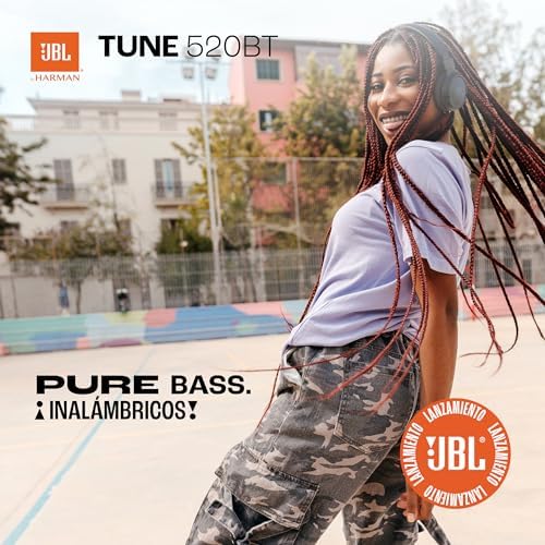 JBL Tune 520 BT Wireless On-Ear Headphones – Unmatched 57-Hour Battery Life with Quick Charge, Ultra-Comfortable Foldable Design, Voice Aware for Effortless Hands-Free Calls, Lightweight Portability in Striking Purple – Ideal for Music Lovers & Daily Travelers