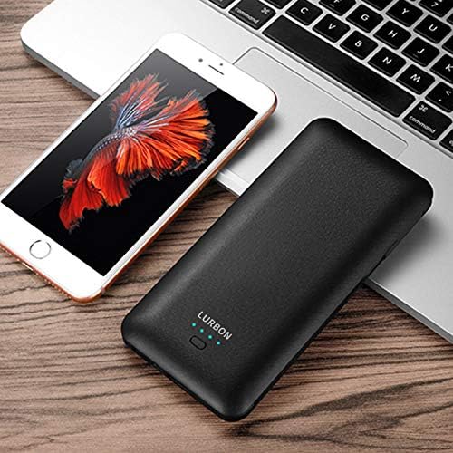 LURBON 10000 m Ah Slim Power Bank with Built-in AC Plug and USB-C Cable – Ultimate Portable Charger for Phones and Tablets, Enhanced Fast Charging for Travel and Everyday Use, Versatile Battery Pack with 3 Integrated Cables for Maximum Compatibility