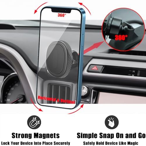 Revolutionize Your Driving Experience with the Custom Magnetic Car Phone Holder for Toyota RAV4 (2013-2018) – Hands-Free Navigation & Adjustable Stand for All Smartphones, Including i Phone – Superior Stability and Easy Installation for Ultimate Safety and Convenience