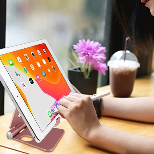 Aduro U-Rise XL Foldable Aluminum Tablet & Phone Stand – Versatile Adjustable Holder for i Phone, i Pad Pro, Nexus, and E-Readers (4-12″) – Premium Stability, Ergonomic Design, and Portable Convenience for Home & Office Use