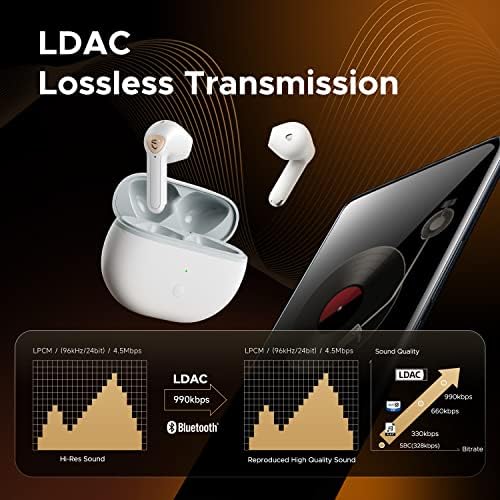Experience Next-Level Sound with Sound PEATS Air3 Deluxe HS True Wireless Earbuds – Advanced Bluetooth 5.3 Technology, 14.2 mm High-Resolution Drivers, and 4 Microphone Noise Cancellation for Superior Call Clarity – IPX4 Waterproof Design for Active Lifestyles – Enjoy Up to 20 Hours of Uninterrupted Playback – The Ultimate Choice for Music Enthusiasts and Fitness Buffs