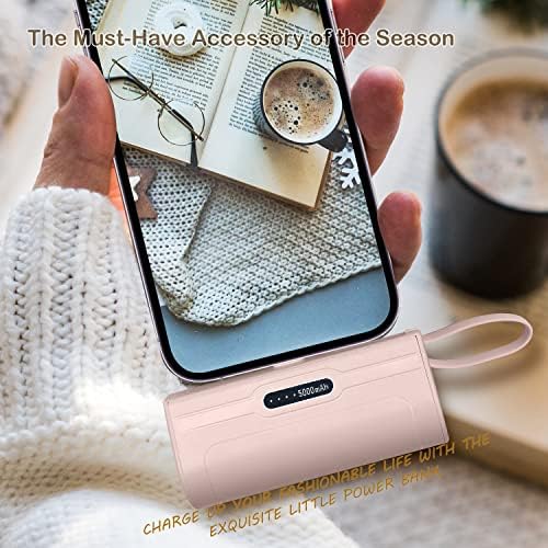 Compact 4800 m Ah Mini Power Bank Charger for USB-C and i Phone – Fast Charging, Direct Plugin Design for On-the-Go Power, Stylish White Color for All Users – Perfect for Students, Professionals, and Travelers