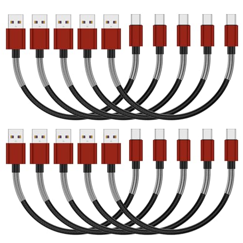 Cyven Premium 10 ft USB C Fast Charging Cable – 3-Pack High-Speed Type C Charger for Android Devices, Compatible with Samsung Galaxy S10, S9, S8 Plus – Enhanced Durability and Flexibility for Everyday Use