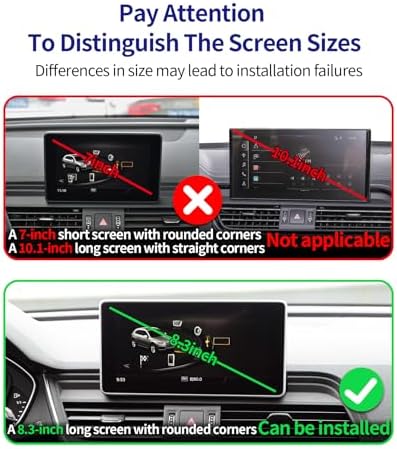Car Phone Holder for 2021-2025 Audi Q5/2020-2025 A5/S5/RS5/20-25 A4/S4, 360° Rotation, 10.1 inch Screen Fixed Clip, Auto Accessories Navigation Bracket – Enhanced Compatibility and Speed