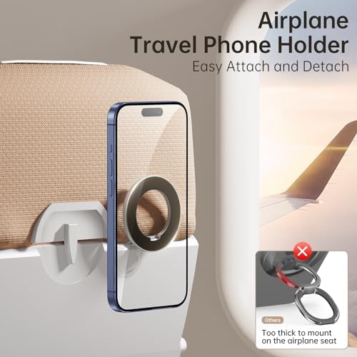 SYNCWIRE Mag Safe Phone Ring Holder – Stylish Magnetic Grip & Hands-Free Kickstand for i Phone 16, 15, 14, 13, 12 Pro Max – Secure 360° Rotation, Durable Build for Everyday Convenience & Enhanced Stability