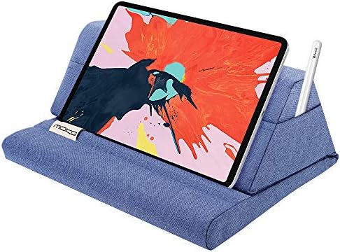 Mo Ko Tablet Pillow Stand – Premium Soft Support for Tablets Up to 11 Inches, Ideal for i Pad 10.2″ (8 th Gen), i Pad Air 4/3, i Pad Pro 11/10.5/9.7, Mini 5/4, Galaxy Tab S6/S7 11″ – Luxurious Hands-Free Viewing Solution in Chic Purple for Ultimate Relaxation and Versatile Use