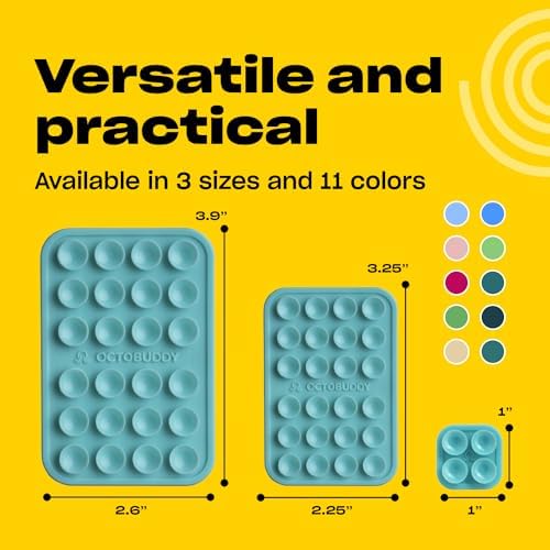 Effortless Hands-Free Silicone Suction Phone Mount – Ideal for Capturing Selfies & Videos on the Go, Compatible with i Phone & Android – Stylish Baby Blue Jay Design for Secure Grip and Portability – The Ultimate Accessory for Content Creators and Live Streamers