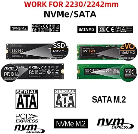 High-Speed xiwai USB 3.0 to NVMe M-Key M.2 NGFF SATA SSD External Converter Adapter with RTL9210 B Chipset – Ultimate Data Transfer Solution for On-the-Go Storage Expansion