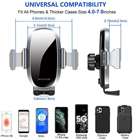 Revolutionize Your Driving Experience with the Miracase 2 nd Generation Universal Phone Holder – 3-in-1 Air Vent Mount for i Phone 16/15/14/13/12/11 and All Smartphones – Enhanced Stability, 360-Degree Rotation, and Hands-Free Convenience for Safer Navigation