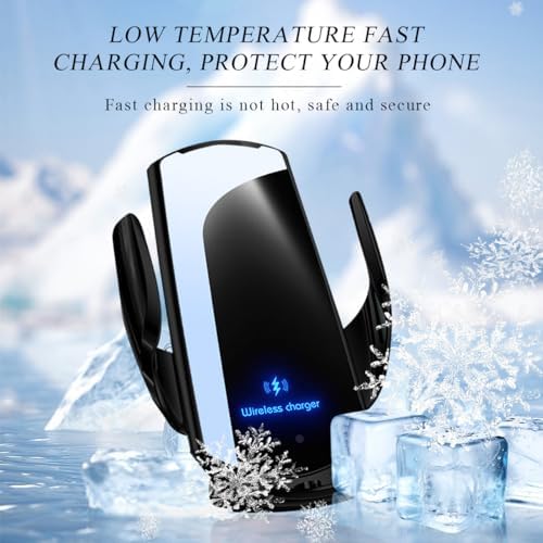15 W Fast Charging Wireless Car Charger Mount – Universal Air Vent Phone Holder with Smart Sensor Technology for Quick Power-Ups, Sleek Silver Design, Enhanced Compatibility for Most Smartphones – Ideal Automotive Accessory for Safe, Hands-Free Navigation