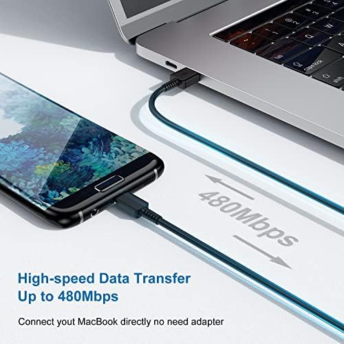 Ultra-Fast Type C Charger Duo: 2-Pack USB-C Wall Charger Blocks with 3 ft Charge Cables for Rapid Power Supply to Samsung Galaxy S8/S9/S10 Series, Note 8/9/10, Google Pixel 3 and More – Optimal Performance and Versatility for Android Devices