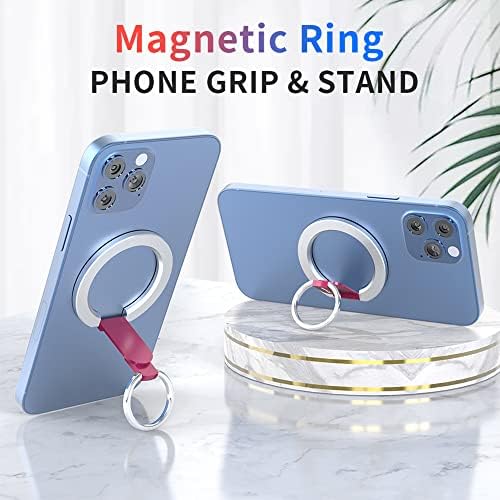 Magnetic 2-in-1 Phone Grip & Kickstand – Rapid X Snapo for i Phone 12-15 Series – Lightweight Aluminum Holder with 360° Flexibility and Enhanced Compatibility – Perfect for Hands-Free Viewing in Multiple Colors