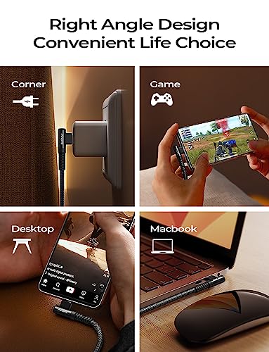 Optimize your charging setup with the AINOPE 240 W USB C to USB C Cable, a 6-foot powerhouse engineered for ultimate speed and flexibility. Featuring a right-angle connector, this fast charging cable is perfect for gaming or multitasking without the clutter of tangled cords. Compatible with the latest devices, including i Phone 16 Pro Max, i Phone 15, Mac Book Air/Pro, i Pad Pro, Samsung Galaxy, and Pixel, it delivers an impressive 240 W power output for rapid charging. The dual-pack offers exceptional value, ensuring you have a reliable charging solution wherever you go. Built with premium materials for durability, the sleek grey and blue design enhances your tech aesthetic while providing long-lasting performance. Elevate your device charging experience with this versatile cable, designed for both home and office use, while ensuring seamless connectivity across all your electronics.