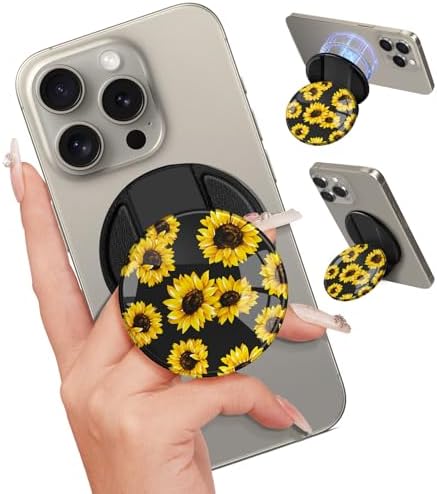 Adorable Cartoon Mag Safe-Compatible Phone Grip Stand – Lightweight Kickstand Ring Holder for Enhanced Usability – Perfect Accessory for i Phone 16/15/14/13/12 with Playful Design for Women and Girls – Durable, Easy-to-Install Magnetic Phone Accessory
