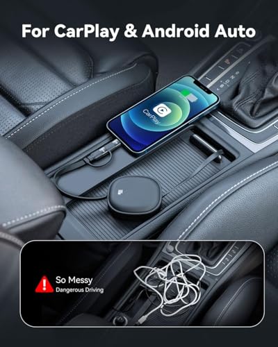 Versatile 5-in-1 Retractable USB Type C Charging Cable – 100 W Fast Charge, 2-Pack Multi-Connector Cord for i Phone, Samsung Galaxy, Mac Book & Tablets – Tangle-Free 3.86 ft Travel Cable with Enhanced Durability and Compatibility