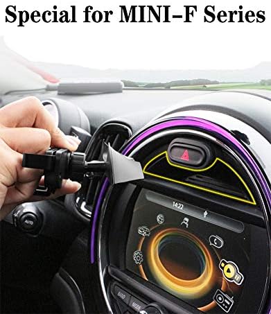 Hesanzol Mini Cooper Phone Holder – Premium Navigation Mount for F-Series Models S, JCW, One, F54, F55, F56, F57, F60 – 360-Degree Rotating Mobile Cradle with Enhanced Compatibility and Secure Grip for Optimal Driving Safety