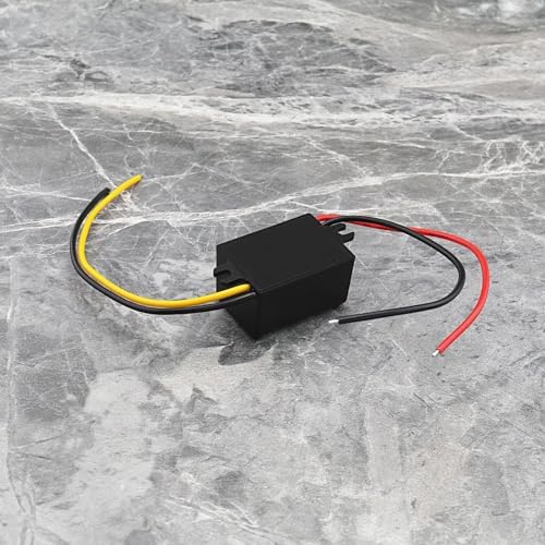 e Mag Tech Dual Pack 12 V to 3 V Step-Down Power Supply Module | 3 A High-Performance Converter with Safety Features | Essential Power Solution for Electronics and Automotive Applications | Compact 32 x17 mm Design in Elegant Black Finish