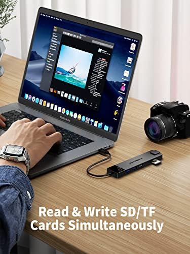 Lemorele 10-in-1 USB C Hub Adapter for Mac Book Pro & Air – Ultimate Multiport Solution with 4 K HDMI, Gigabit Ethernet, 100 W Power Delivery & Fast USB 3.0 Transfer – Perfect for Windows, i Pad & More – Unmatched Connectivity & Speed for Professionals