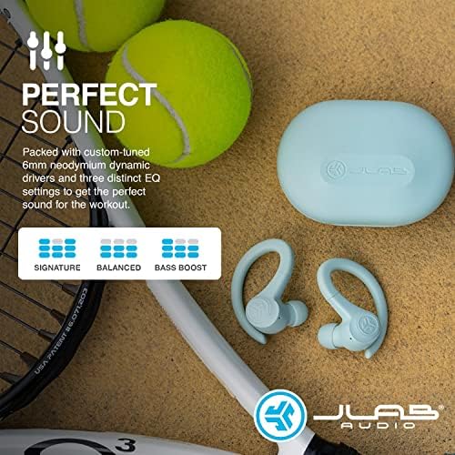 JLab Go Sport+ Wireless Workout Earbuds – Unrivaled 35+ Hour Bluetooth Battery Life, C3 Clear Calling Technology for Distinct Conversations, and Secure Earhook Design for Unyielding Stability During Workouts – Elevate Your Sound Experience with 3 Adjustable EQ Settings and Broad Device Compatibility in Sleek Graphite Finish