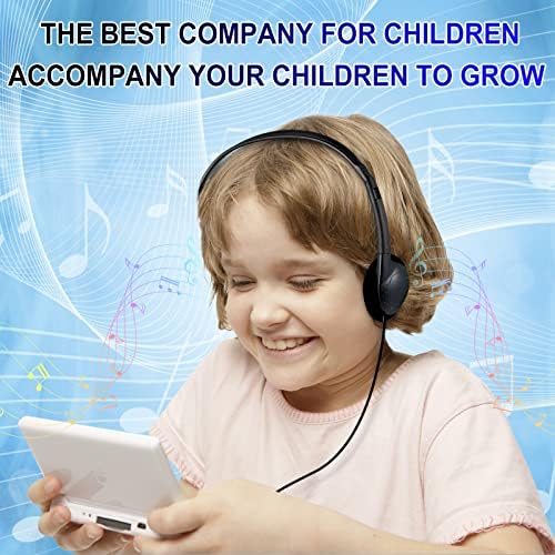 Bulk Kids Headphones – 25-Piece Classroom Audio Package for Enhanced Learning – Lightweight Adjustable On-Ear Design with Universal Device Compatibility in Sleek Black – Perfect for Engaging Group Activities and Extended Listening Comfort – Durable and Affordable Solution for Students and Adults