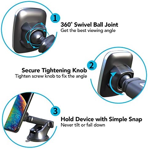 Transform Your Drive with the APPS2 3-in-1 Magnetic Car Phone Mount: Versatile Dashboard, Windshield, and Air Vent Holder for All Smartphones – Unmatched Stability with 6 Powerful Magnets and Easy Installation for Enhanced Safety and Convenience on the Road