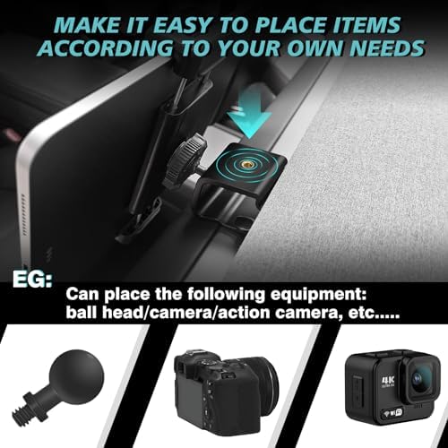 Tesla Model Y & Model 3 Mag Safe-Compatible Dashboard Phone Holder – 360° Adjustable Cradle for All Smartphones & Tablets – Secure 1/4 Screw Mount for Ultimate Safety and Accessibility – Essential EV Accessory for Hands-Free Navigation and Optimal Driving Experience