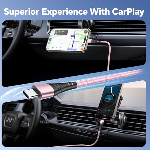 Ultra-Durable 5-Pack i Phone Charger Cables – Versatile 3, 6, & 10 FT USB A Fast Charging Cords for i Phone 16/15 Pro Max & Samsung Galaxy S10/S9/S8 Plus – Tangle-Free Design in Sleek Gray – Maximum Compatibility & Performance for Home and Office Use