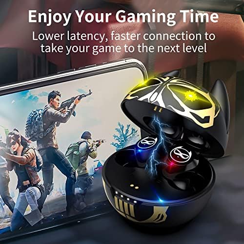 Adorable Kids’ Wireless Earbuds with Bluetooth 5.0 – Waterproof Sport Stereo Earphones for Seamless Connectivity and Enhanced Audio Experience – Perfect for Music, Gaming, and Learning on i Phone/Android – Fun, Durable Design with Noise Reduction and Built-in Mic