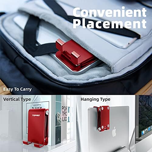 TOPGO 2 Pack Adjustable Metal Desk Phone Stand – Versatile Dual Folding Cell Phone Holder for i Phone 16, 15, 14, 13, 12, 11 Pro Max – Portable, Stylish Red Design for Home & Office – Optimal Viewing Comfort with Non-Slip Base