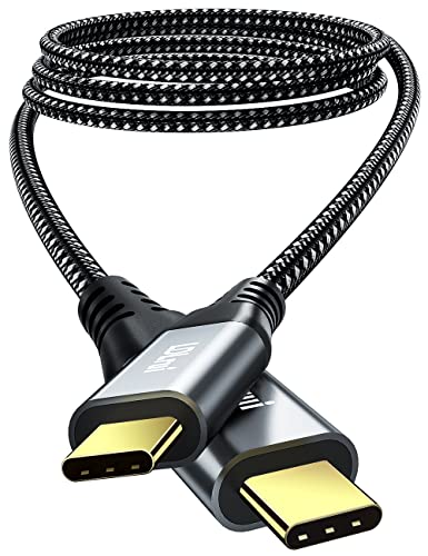 High-Performance 4 K USB-C Monitor Cable (6 FT, 2-Pack) – Ultra HD Video & 10 Gbps Data Transfer with 100 W Power Delivery for Enhanced Device Connectivity, Ideal for Dell, LG, and Portable Monitors – HDR Compatible Type C Display Cord for Seamless External Screen Experience