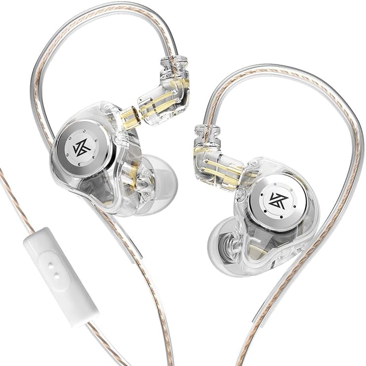 KZ EDX PRO Hi-Fi Wired Earbuds: Premium In-Ear Monitors with 10 mm Dynamic Driver for Rich Bass & Unmatched Comfort – Detachable Cable for Seamless Connectivity & Superior Audio Experience – Ideal for Audiophiles and Daily Listeners