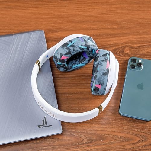 Upgrade Your Audio Experience with WC Wicked Cushions Replacement Ear Pads for Beats Studio 2 & 3 – Retro 90’s White | Luxurious PU Leather & Enhanced Foam for Optimal Sound Isolation | Perfectly Fits B0501 & B0500 Models | Not Compatible with Beats Solo | Enhanced Adhesive for Maximum Durability and Longevity