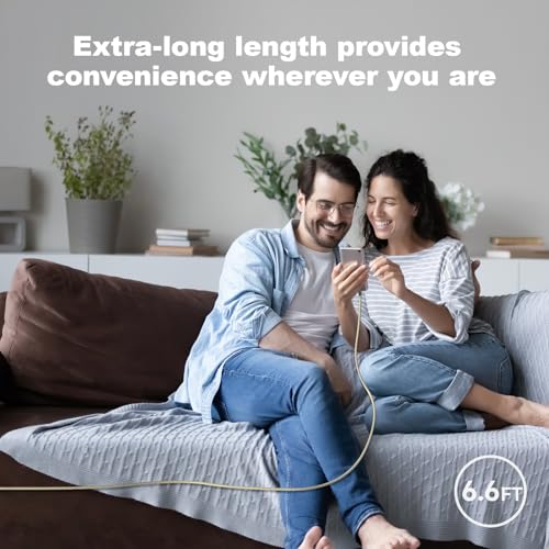 Transform Your Charging Experience with 5-Pack 6.6 FT USB C to USB C Cables – High-Speed 60 W Fast Charge, Durable Nylon Braided Design, and Universal Device Compatibility for i Phone, Mac Book, Samsung, and More!