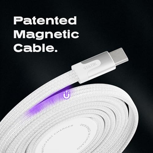Revolutionize Your Charging Routine with the Statik Mag Stack 2-in-1 USB C Dock for Apple Watch & i Phone 15/16 – Magnetic Fast Charging Solution for a Clutter-Free Workspace, Ergonomic Design for Seamless Use, Built to Last for Everyday Demands
