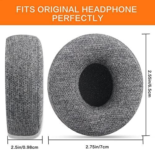 Upgrade Your Beats Solo 2 & 3 Experience with GVOEARS Premium Thicker Memory Foam Ear Pads – Exceptional Comfort & Noise Isolation, Durable 3 M Adhesive for Secure Fit, Stylish Grey Cushions for Enhanced Audio Performance and Long-Lasting Use – Perfect Headphone Accessories for Wireless & Wired Models